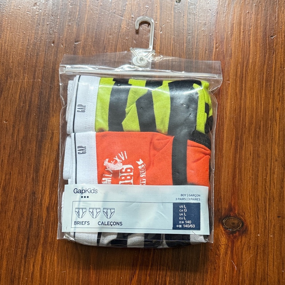 GAP Kids Briefs - Orange, Green, Black Pack